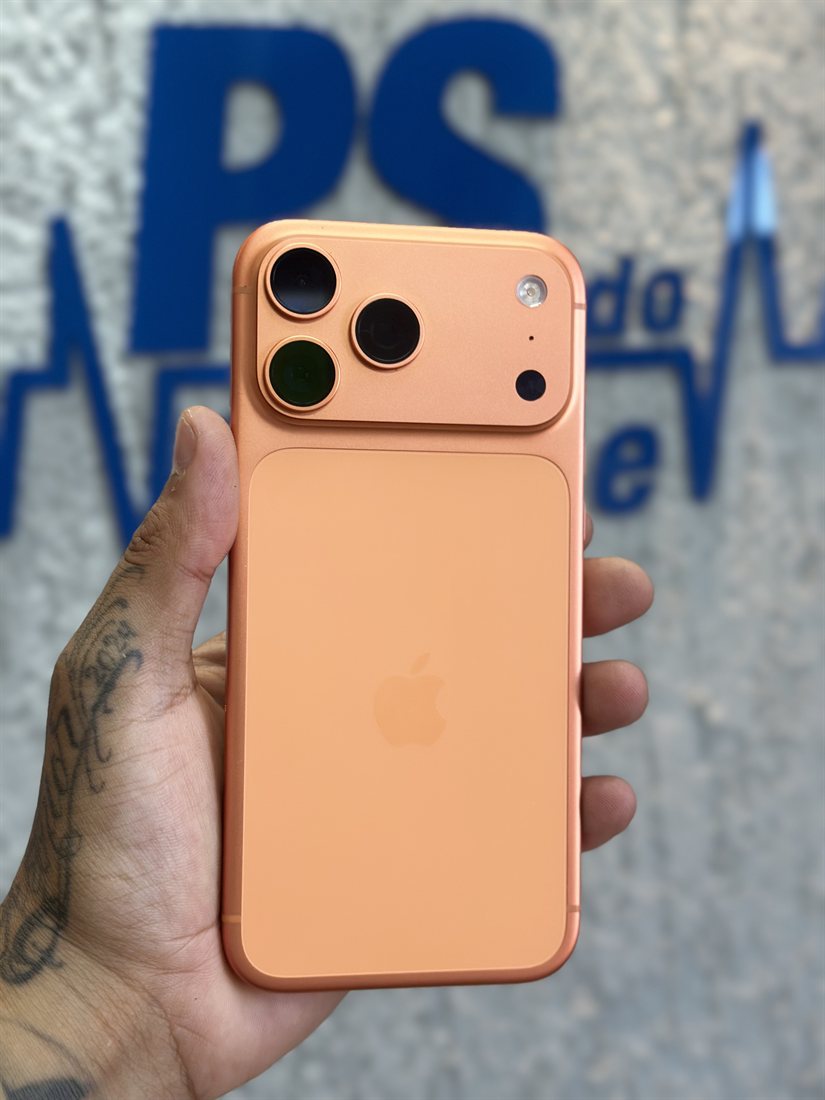 iPhone laranja na PS do iPhone